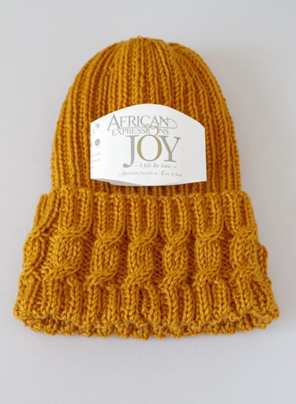 Mustard Mohair Beanie