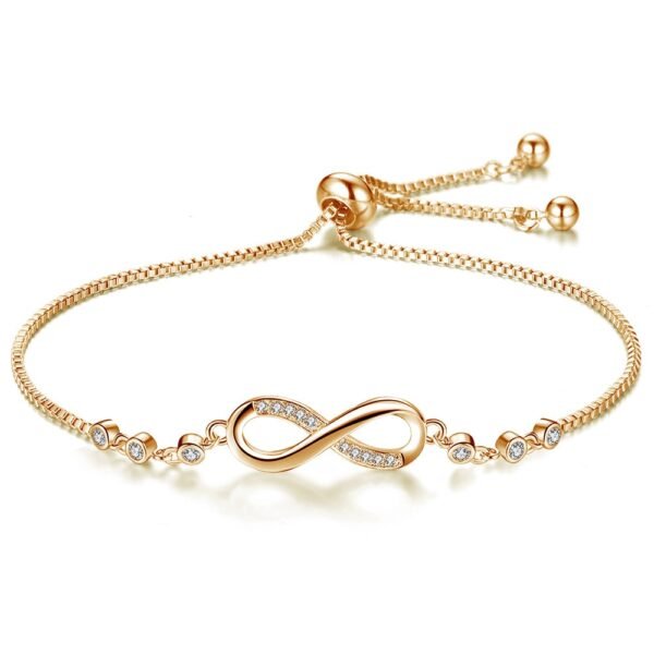 Infinity Bracelet with Crystal Elements
