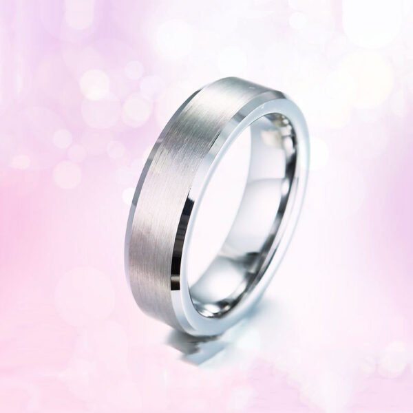 Men's Silver Tungsten Steel Ring