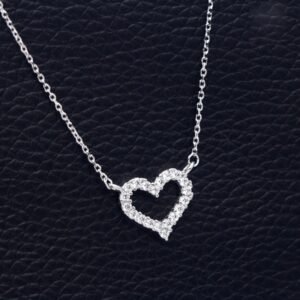 925 Sterling Silver Love Heart Necklace