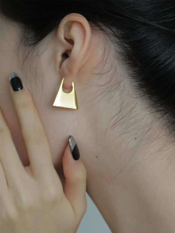 Trapezoidal Geometric Earrings - Image 5