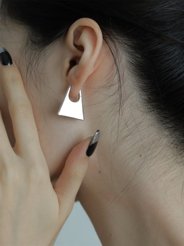 Trapezoidal Geometric Earrings - Image 3