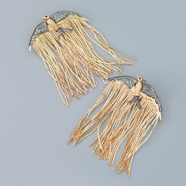 Swallows with Tassels Earrings - Image 5