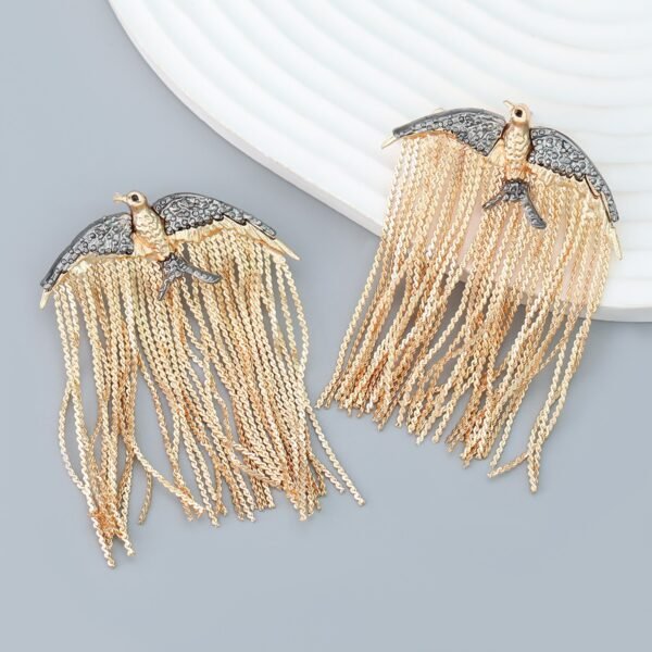 Swallows with Tassels Earrings