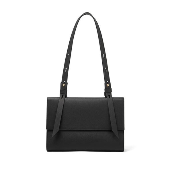 Genuine Leather Elegant Tote Bag black