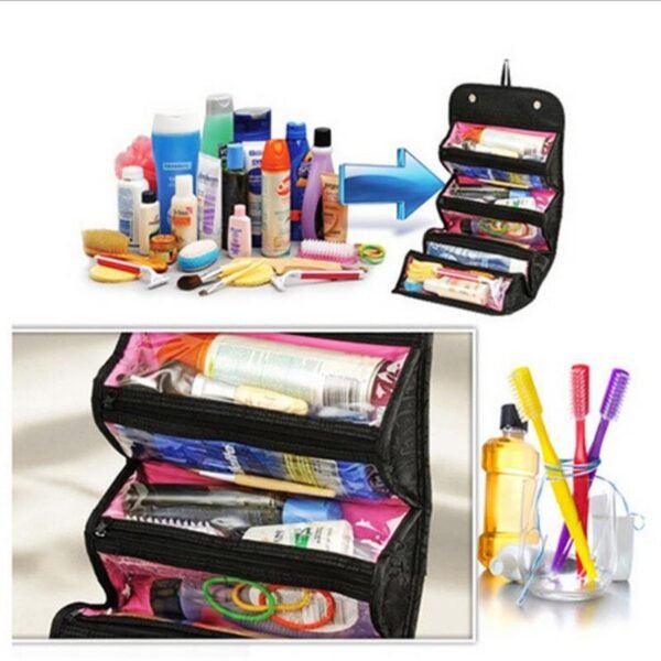 Roll-N-Go Cosmetic Bag Organizer contents